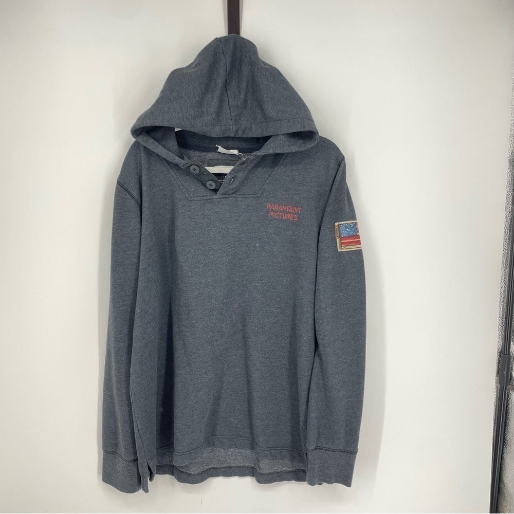 Paramount pictures fleece hoodie sweatshirt gray‎ Sz XL